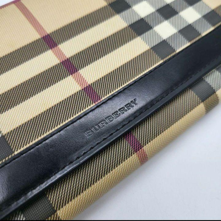超美品BURBERRY バーバリー 長財布 二つ折り
