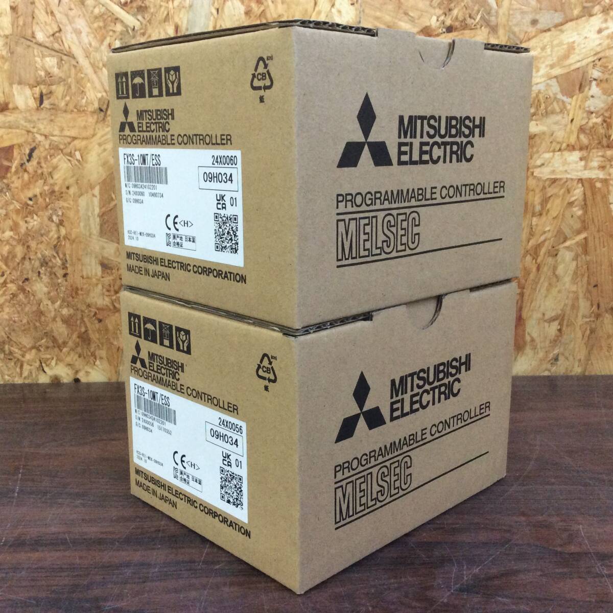 【WH-4296】未使用 MITSUBISHI 三菱電機 基本ユニット FX3S-10MT/ESS 2個セット FX3S