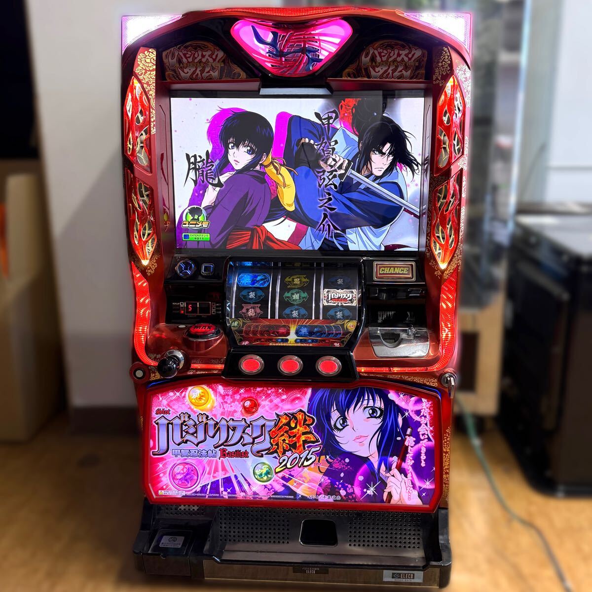 中古 動作確認済 パチスロ実機 ELECO エレコ バジリスク絆 甲賀 中古 動作確認済 パチスロ実機 ELECO エレコ バジリスク絆 甲賀