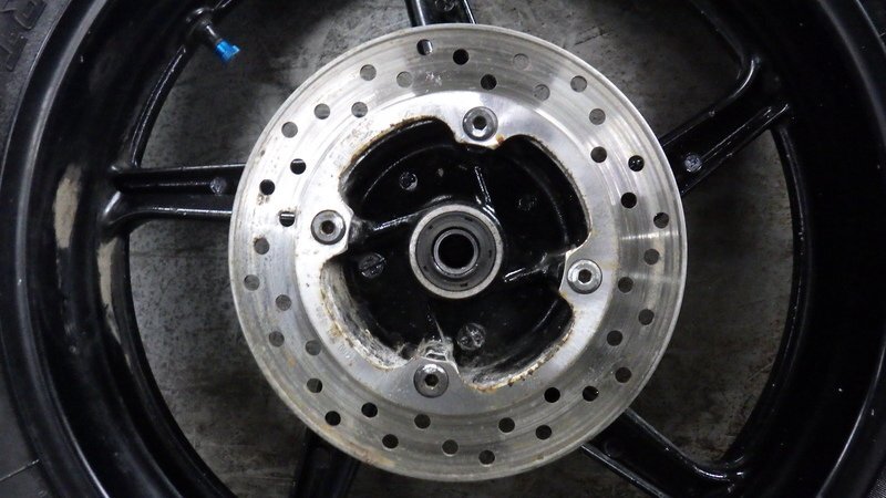RGA-299A VTR250 キャブ車 純正 ホイールセット フロント リア 佐川2個口 送料著払い MC33-102 検索 ホンダ VTZ250 VT250F VT250Z