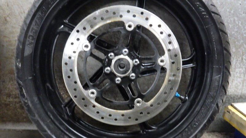 RGA-299A VTR250 キャブ車 純正 ホイールセット フロント リア 佐川2個口 送料著払い MC33-102 検索 ホンダ VTZ250 VT250F VT250Z