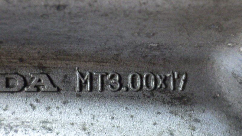 RGA-58A VTZ250 純正 ホイール セット フロント リア 佐川2個口 送料著払い MC15-110 検索 ホンダ VT250F VT250Z スパーダ
