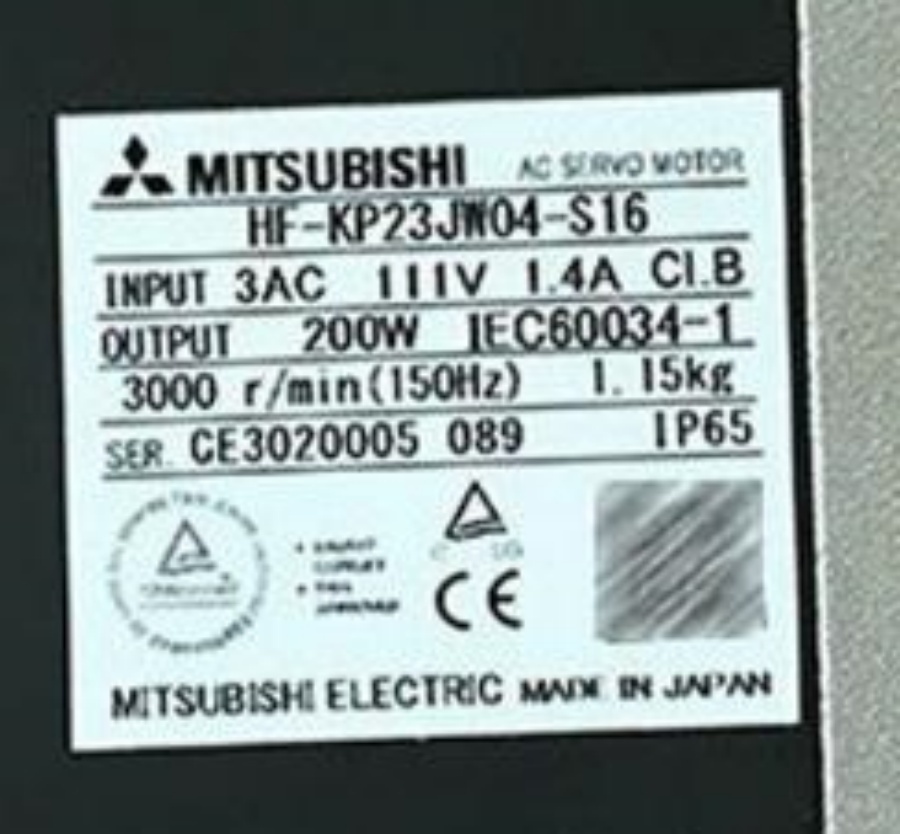 新品★東京発★適格請求★税込 三菱　サーボモーター HF-KP23JW04-S16★６ヶ月保証