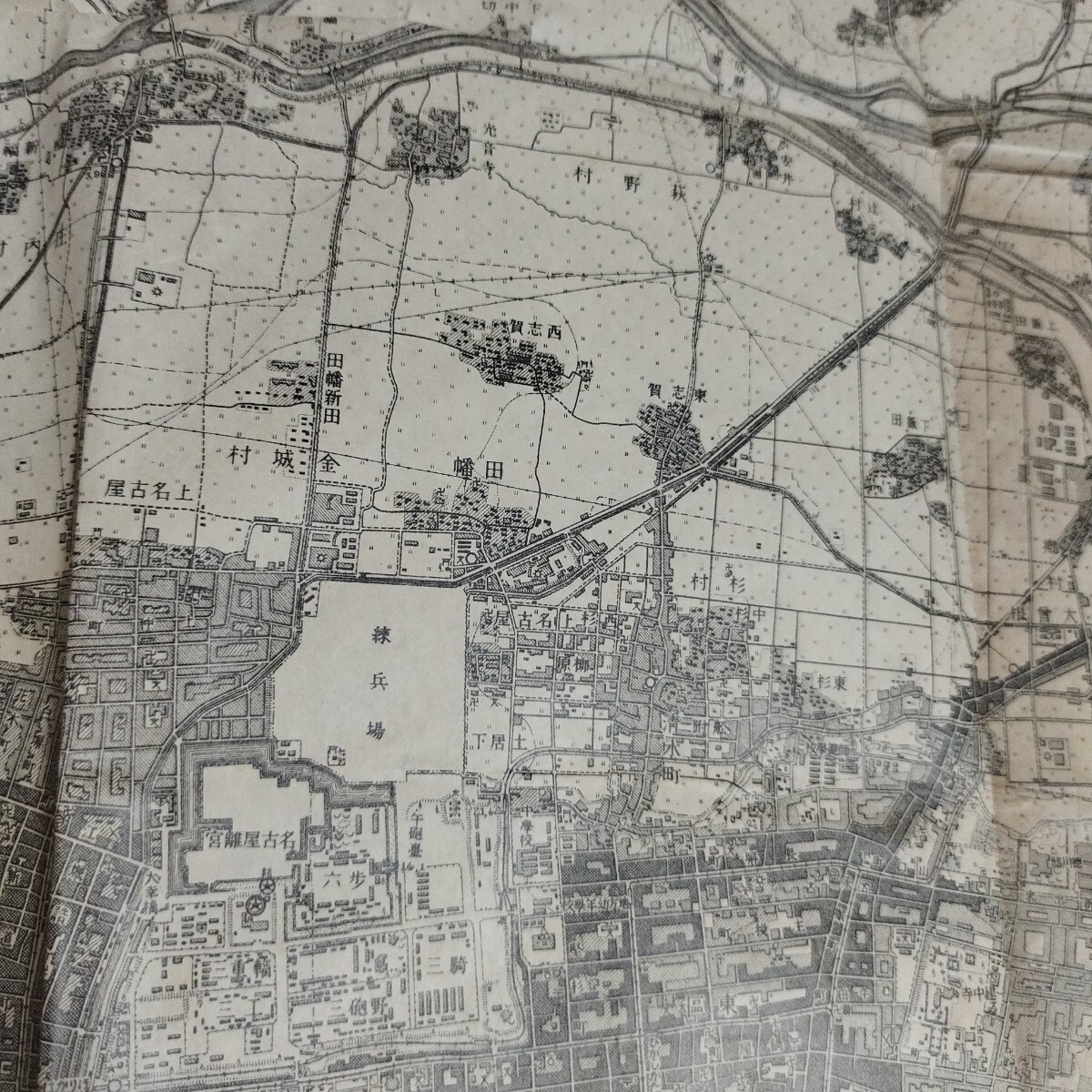 古地図 「世田谷」 1:10，000 大正12年 大日本帝国地測量部 戦前