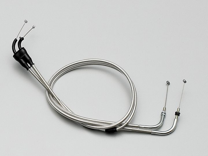 ハリケーン HB6313M スロットルケーブル W ステンメッシュ XJR400/S/R/RII(-\'97) 50mmロング