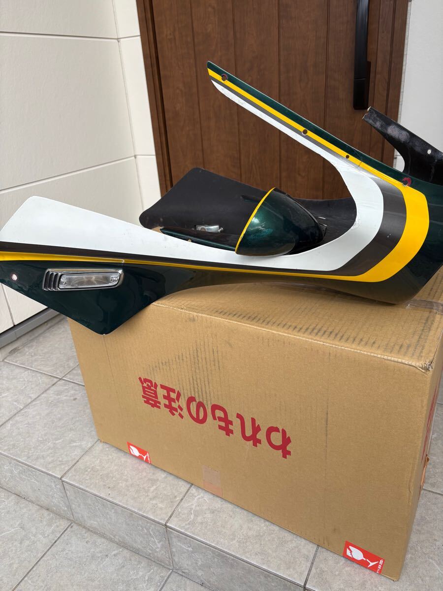 CBX400F 緑白 2型カラー 外装セット 外装一式 デュアル付き CBX400F 緑白 2型カラー 外装セット 外装一式 デュアル付き