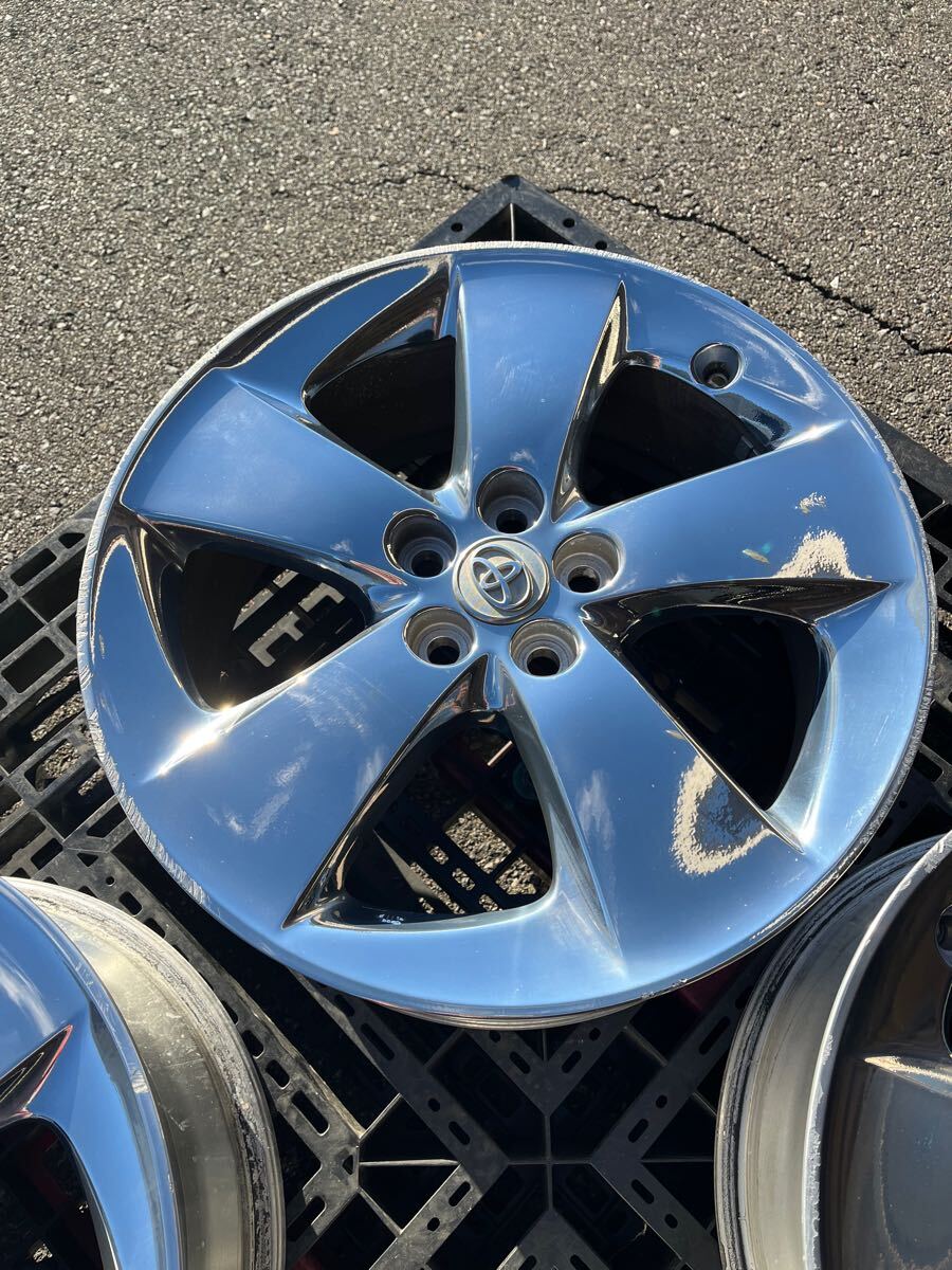 30プリウスPRIUS純正17インチメッキホイール USDM US仕様 希望 30プリウスPRIUS純正17インチメッキホイール USDM US仕様 希望