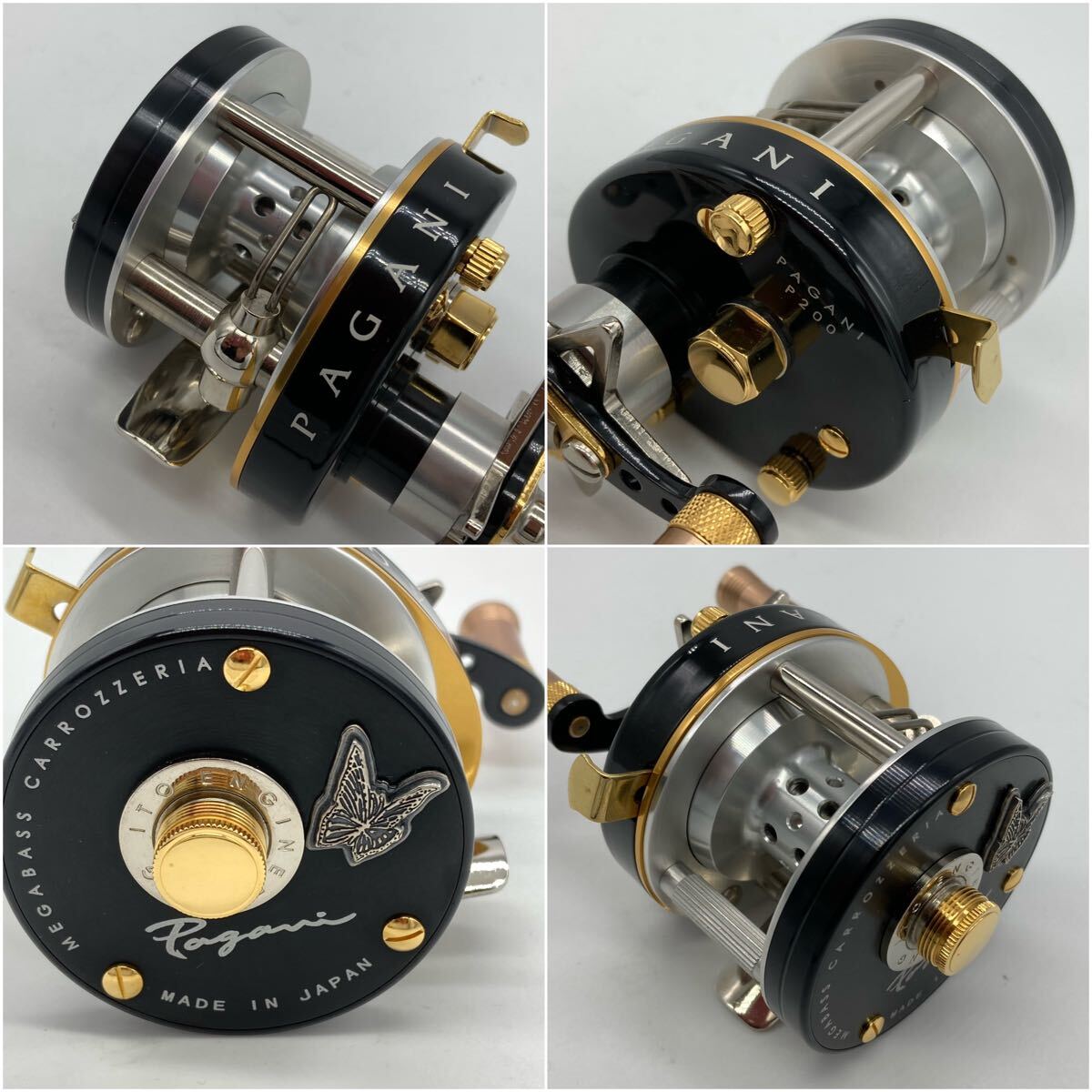 Megabass PAGANI P200L BLACK/CHROME 左巻き メガバス パガーニ Megabass PAGANI P200L BLACK/CHROME 左巻き メガバス パガーニ