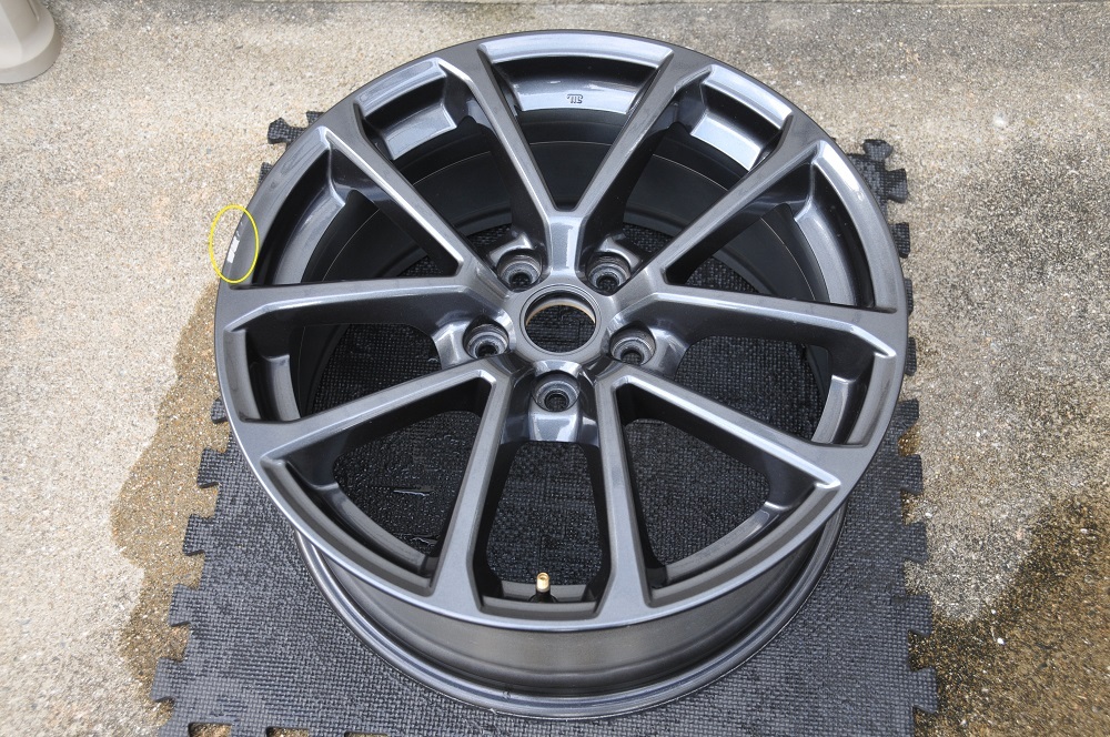 ★中古★SUBARU WRX S4(VAG) GT-S 純正ホイール 1本のみ ガンメタ ENKEI 18-8.5J+55_②