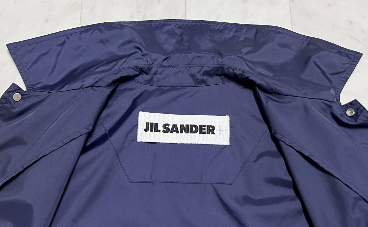 【美品】JILSANDER ＋ ジルサンダープラス【JPUS 400205】コーチジャケット サイズ：46 ネイビー ※収納袋あり※