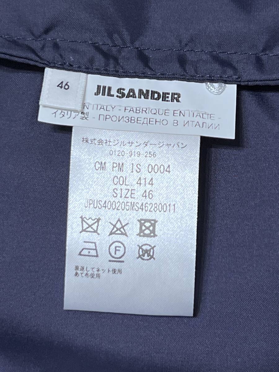 【美品】JILSANDER ＋ ジルサンダープラス【JPUS 400205】コーチジャケット サイズ：46 ネイビー ※収納袋あり※
