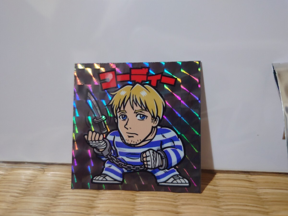 コーディー　ストリートファイターZERO3　限定ホロシール　グリーンハウス　ビックリマン　キテヅカプ　BACKDROP　Cody　STREET FIGHTER