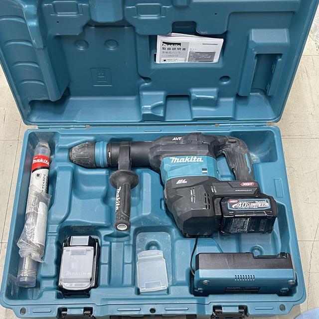 マキタ HM001GRMX フルセット(バッテリーBL4040×2、充電器DC40RA、ケース付) 40V 充電式ハンマ SDS-max　管理YH777