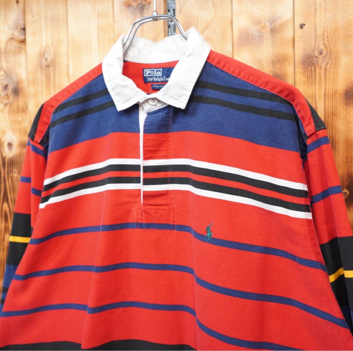 90s ralphlauren プルオーバー シャツ L/ラルフローレン ラガー 90s ralphlauren プルオーバー シャツ L/ラルフローレン ラガー