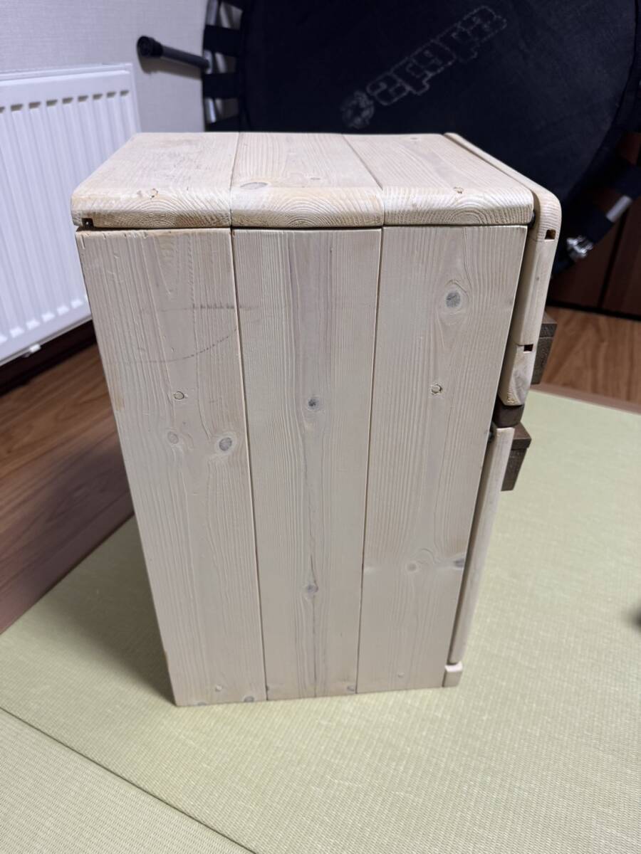 激安商品 ☆ ミニチュア 中古 木製 冷蔵庫 ままごとキッチンシリーズ ままごとセット