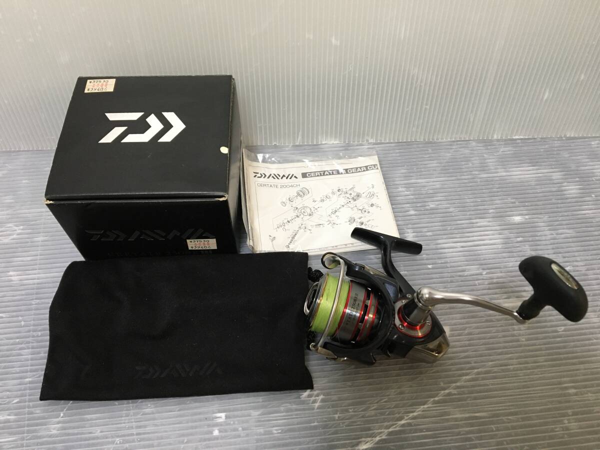 □ D105 □ 釣具 リール ダイワ DAIWA CERTATE セルテート 2508RH ハンドル回転確認済