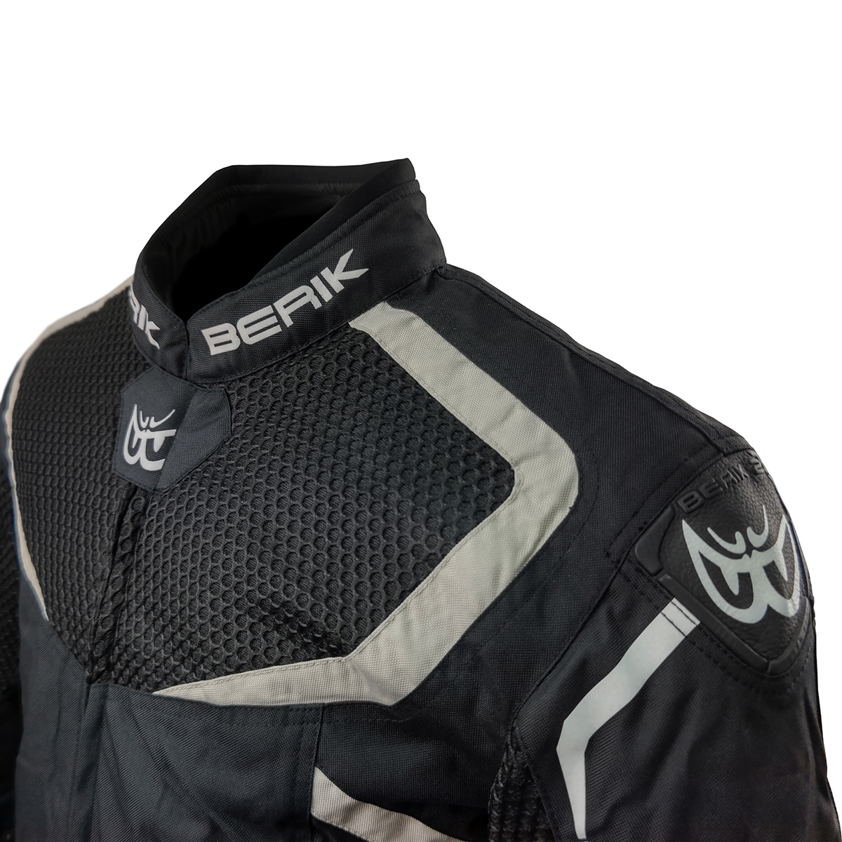 BERIK ベリック メッシュナイロンジャケット NJ-203305-BK BLACK-SAND 50サイズ(Lサイズ相當(dāng)) オールシーズン バイクウェア【バイク用品】
