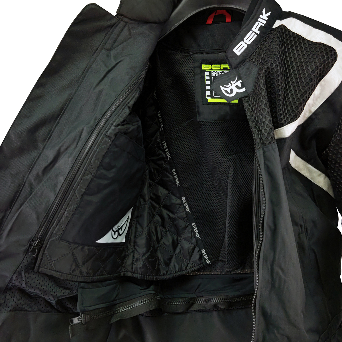 BERIK ベリック メッシュナイロンジャケット NJ-203305-BK BLACK-SAND 50サイズ(Lサイズ相當(dāng)) オールシーズン バイクウェア【バイク用品】