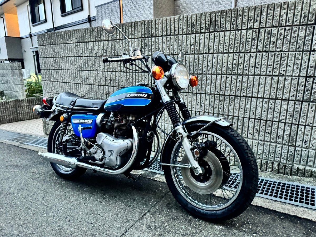 KAWASAKI カワサキ W3 650RS BLUE 実働 ビンテージ バイク 旧車 KAWASAKI カワサキ W3 650RS BLUE 実働 ビンテージ バイク 旧車