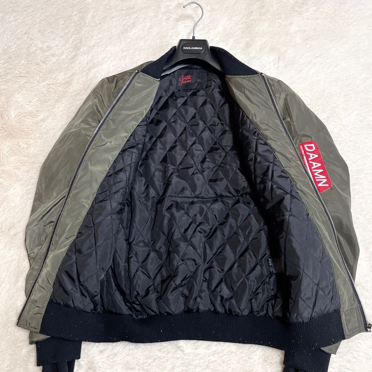 美品 SIXTH JUNE シックススジューン ワッペン MA1 ブルゾン 美品 SIXTH JUNE シックススジューン ワッペン MA1 ブルゾン