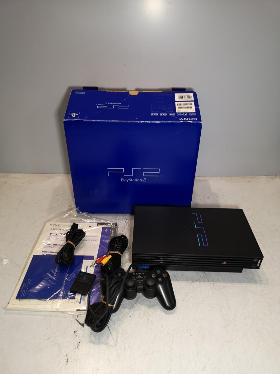 SONY SCPH-10000 PS2本体 元箱付き ジャンク扱い0003