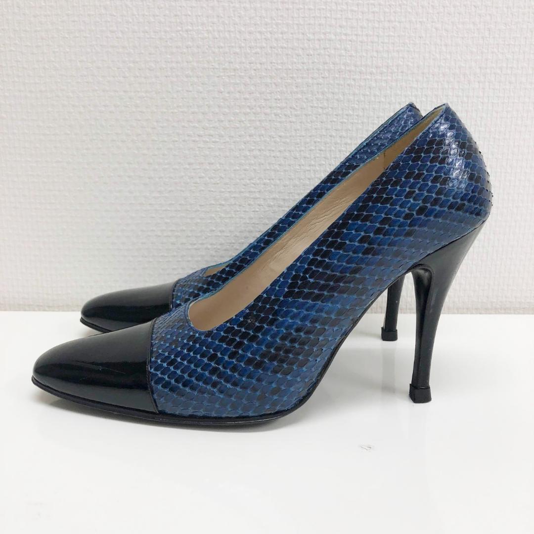 美品 CHANEL 96P パンプス ハイヒール パイソン サイズ37|Yahoo 美品 CHANEL 96P パンプス ハイヒール パイソン サイズ37|Yahoo