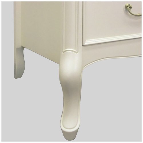 【開梱設置】フルールWH ハイチェスト90 箪笥 タンス リビング おしゃれ 猫脚 クラシック アンティーク系 東海家具_画像5