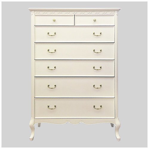 【開梱設置】フルールWH ハイチェスト90 箪笥 タンス リビング おしゃれ 猫脚 クラシック アンティーク系 東海家具_画像6