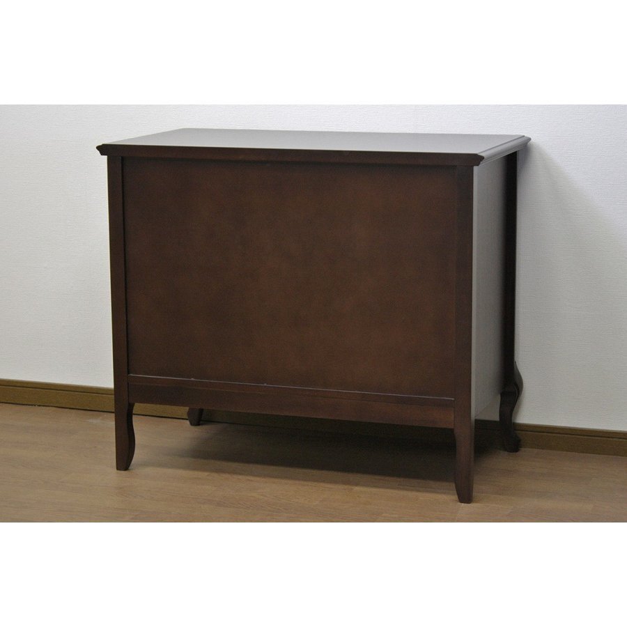 【開梱設置】フルールDM チェスト85 タンスカウンター 猫脚 東海家具 クラシック アンティーク 英国 おしゃれ ブラウン_画像3