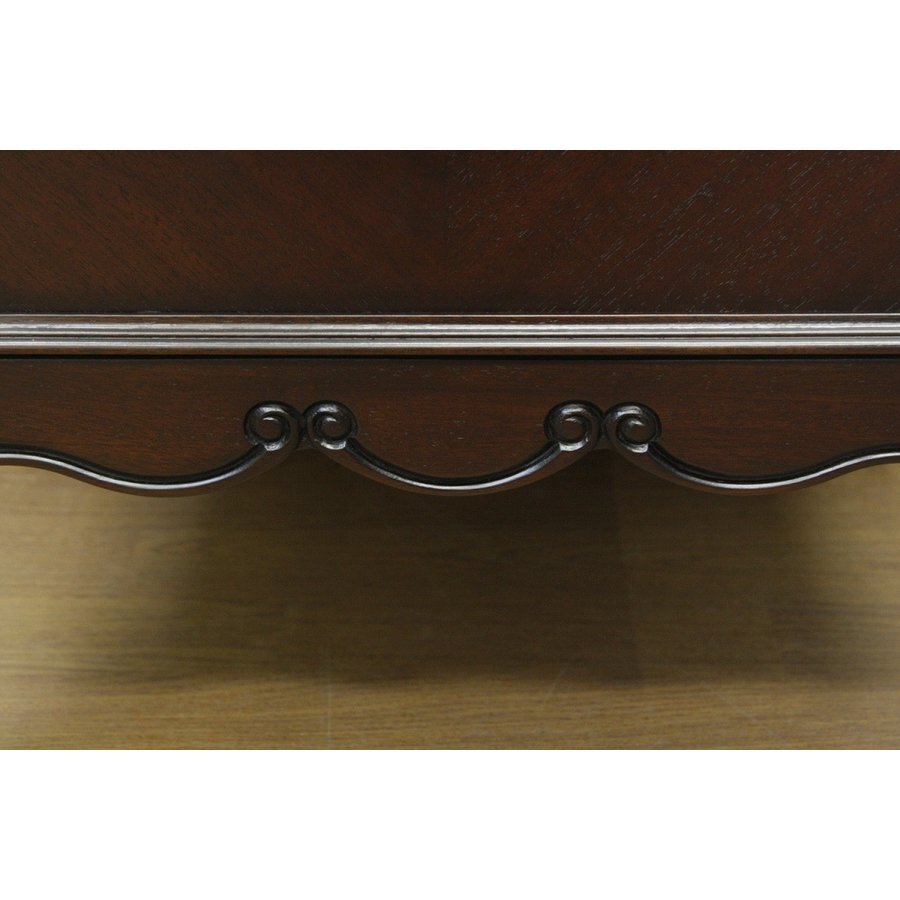 【開梱設置】フルールDM チェスト85 タンスカウンター 猫脚 東海家具 クラシック アンティーク 英国 おしゃれ ブラウン_画像8