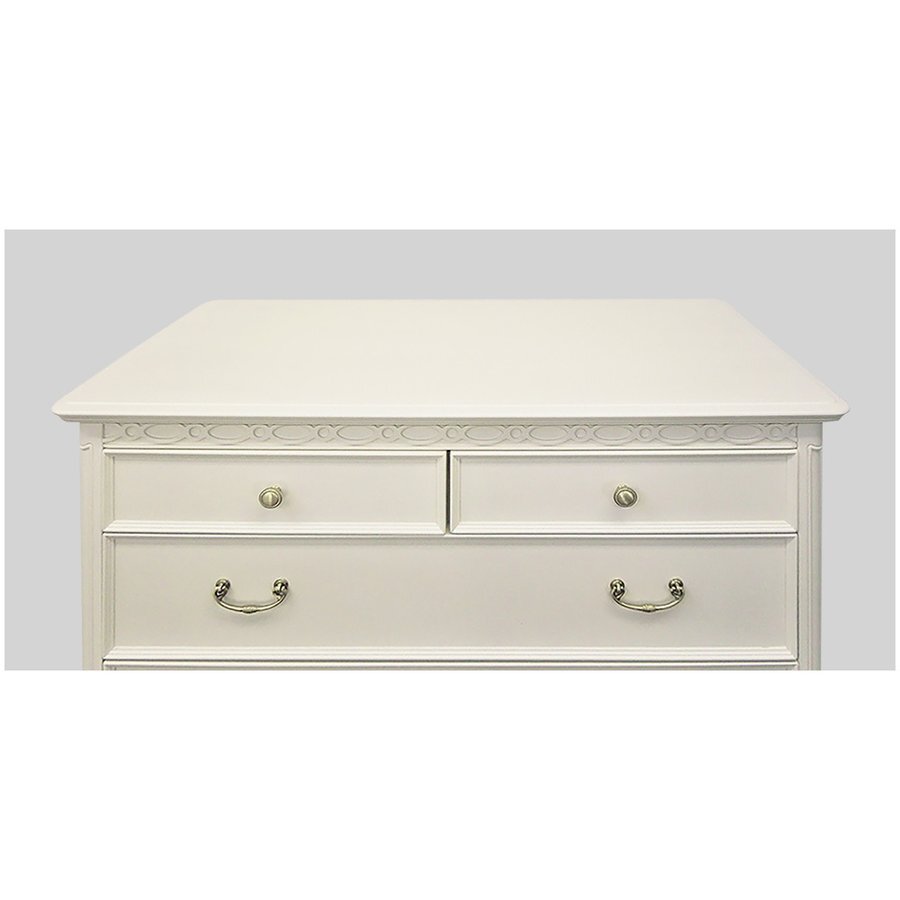 【開梱設置】フルールWH ハイチェスト90 箪笥 タンス リビング おしゃれ 猫脚 クラシック アンティーク系 東海家具_画像3