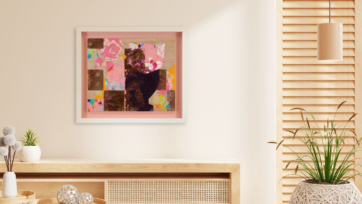 メーカー直売所 安岡亜蘭 「lesser」 アクリル画 絵画 - 北海道画廊 絵画+タペストリー