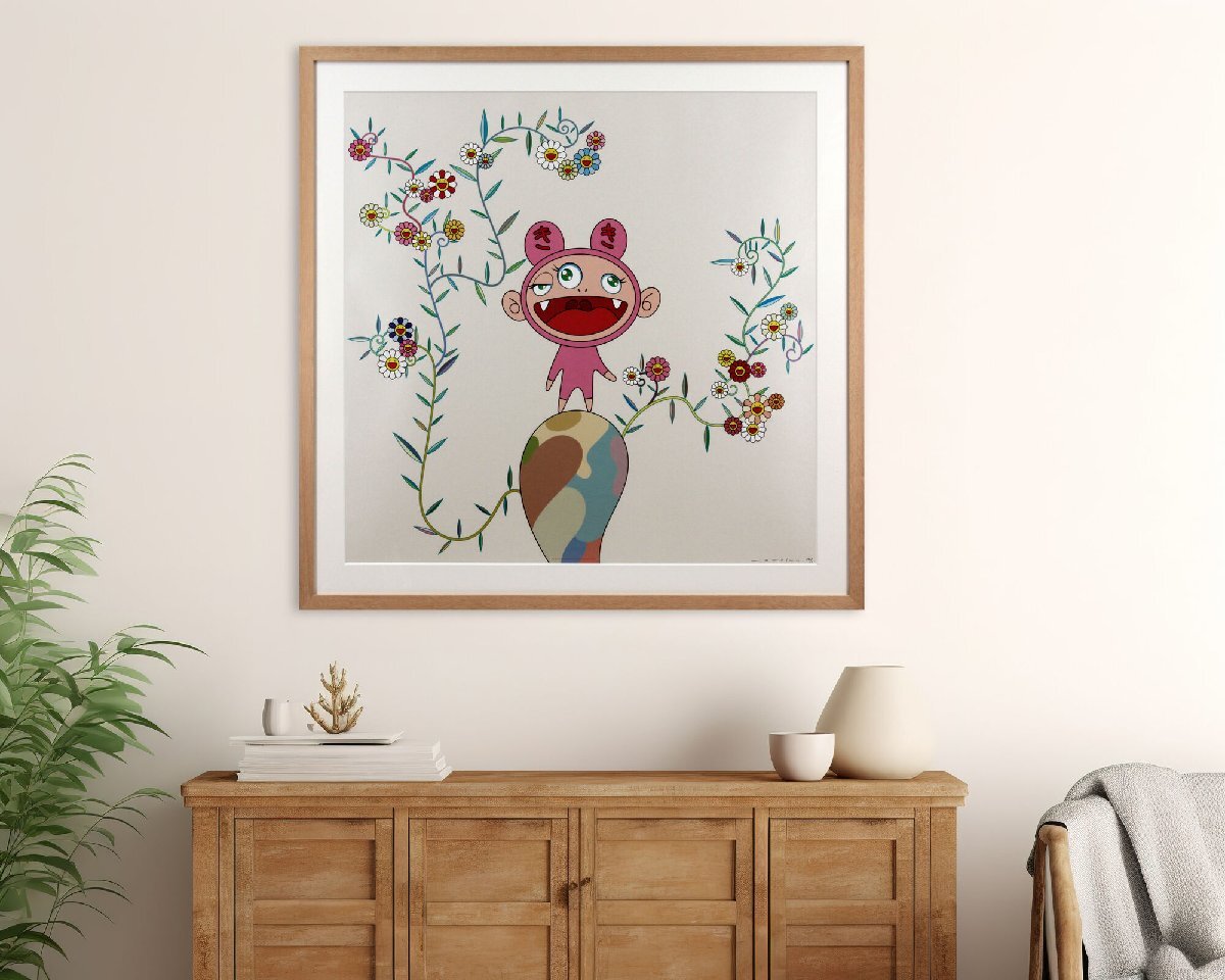 村上隆 「Kiki with Moss」 リトグラフ 版画 絵画 村上隆 「Kiki with Moss」 リトグラフ 版画 絵画 村上 隆 『Kai