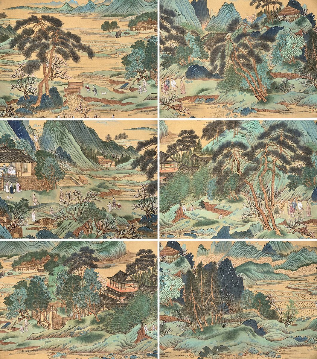 □観心・時代旧蔵□C192『中国古画』張大千 山水手卷 長卷 書画 □観心・時代旧蔵□C192『中国古画』張大千 山水手卷 長卷 書画
