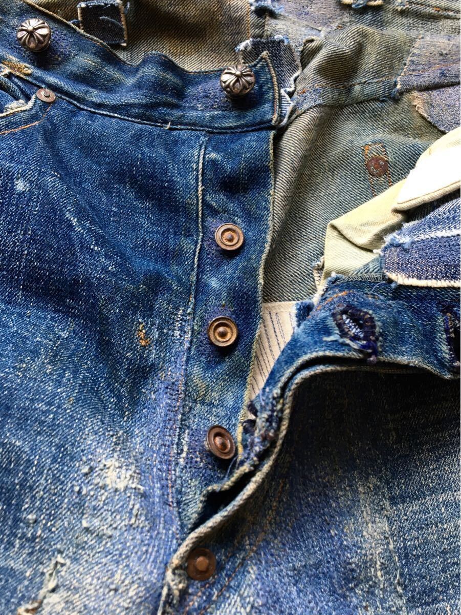 1902モデルLEVIS×CHROME HEARTS】 極上 真紺NO2デニム 201 1900 1902モデルLEVIS×CHROME HEARTS】 極上 真紺NO2デニム 201 1900