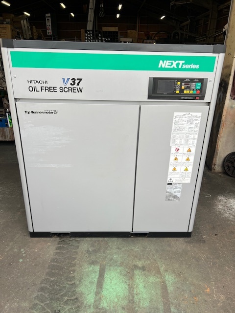 □HITACHI スクリューコンプレッサー DSP-37VATRN オイルフリー □HITACHI スクリューコンプレッサー DSP-37VATRN オイルフリー