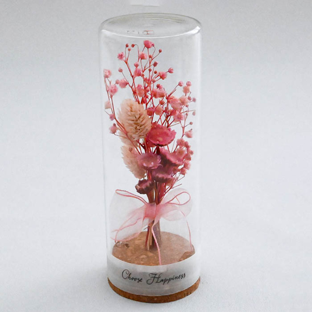 * pink * dry flower cork bottle dry flower glass bottle flower cork bottle 55 flower arrangement glass bottle 