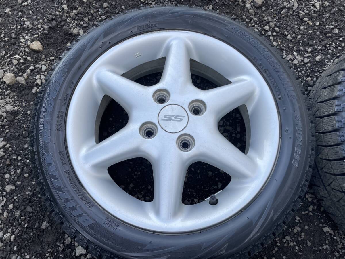売切出品!スズキラパンSS純正ホイール,4穴,14インチ ,4.5j,オフセット50,PCD100,165/55R14,スタッドレスタイヤ2014年製,4本セット,HE21S(スタッドレスタイヤ)|売買されたオークション情報、Yahoo!オークション(旧ヤフオク!) の商品情報をアーカイブ公開 - オークファン 売切出品!スズキラパンSS純正ホイール,4穴,14インチ ,4.5j,オフセット50,PCD100,165/55R14,スタッドレスタイヤ2014年製,4本セット,HE21S(スタッドレスタイヤ)|売買されたオークション情報、Yahoo!オークション(旧ヤフオク!) の商品情報をアーカイブ公開 - オークファン