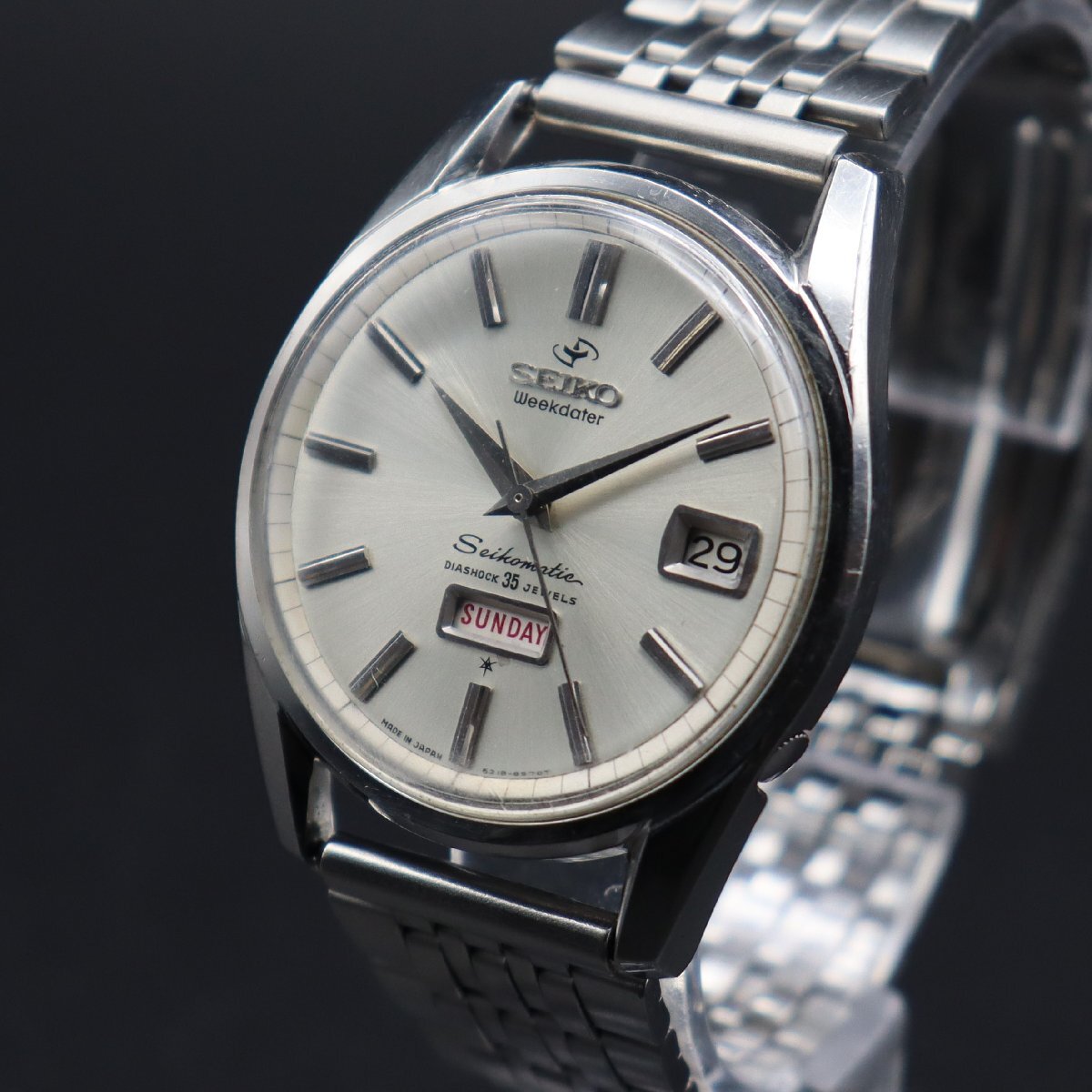 60年代 セイコー 6218-8970 イルカ王冠 自動巻 アンティーク 腕時計 Yahoo!オークション - OH済 SEIKOMATIC セイコーマチック