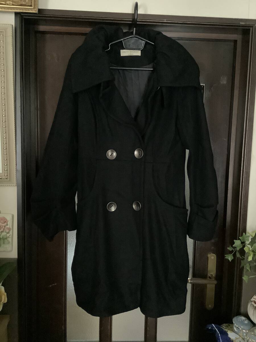 黒色　コート　☆中古品　美品☆ 　サイズ　ＸL