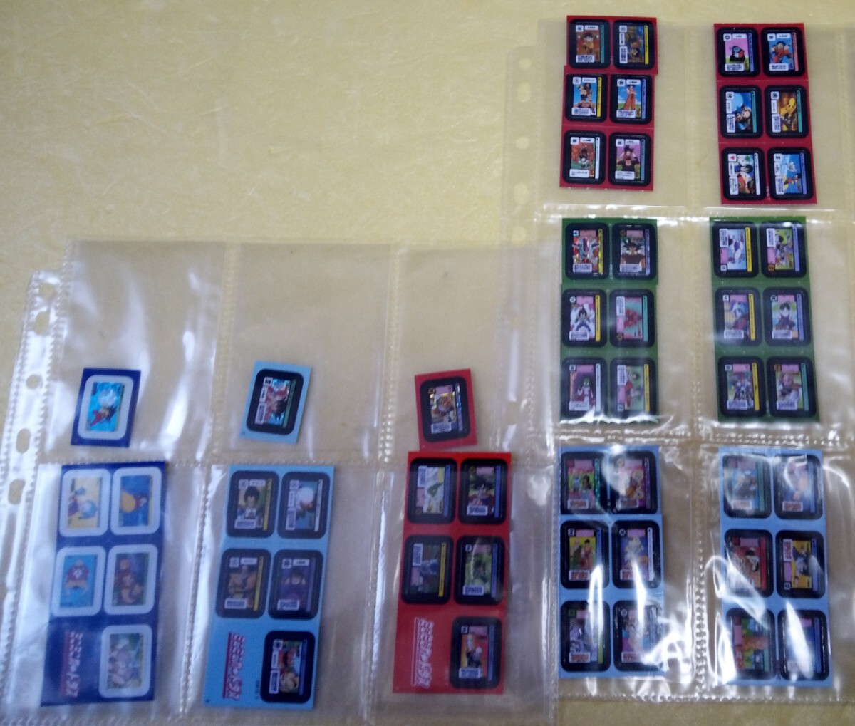 ドラゴンボール カードダス ミニ　1弾 2弾コンプ 　印刷エラー品（No1カード ）キラ9枚