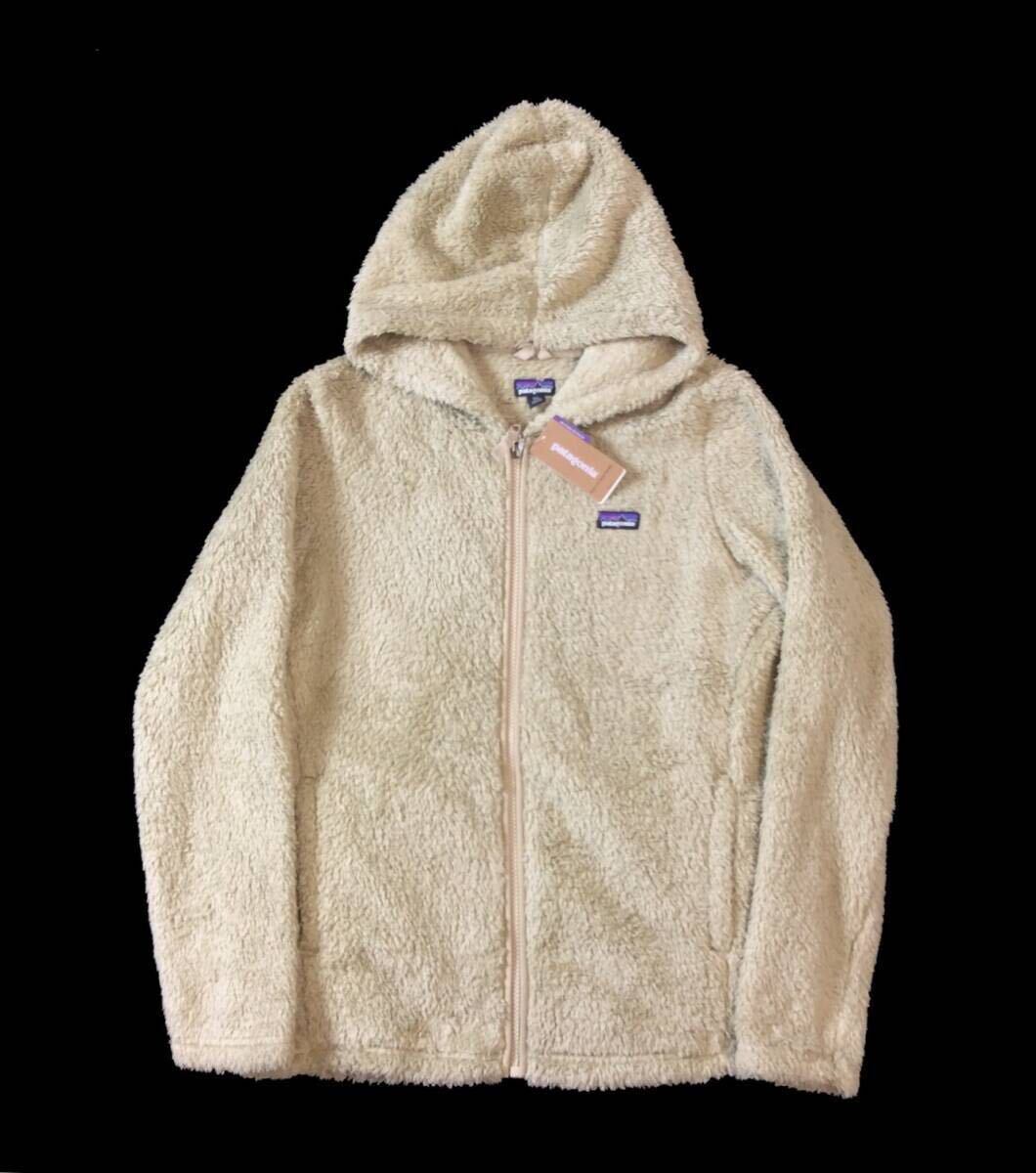 未使用 PATAGONIA パタゴニア ガールズ ロスガトス フーディー フリース ジャケット パーカー ボア Khaki XXL キッズ レディースにも