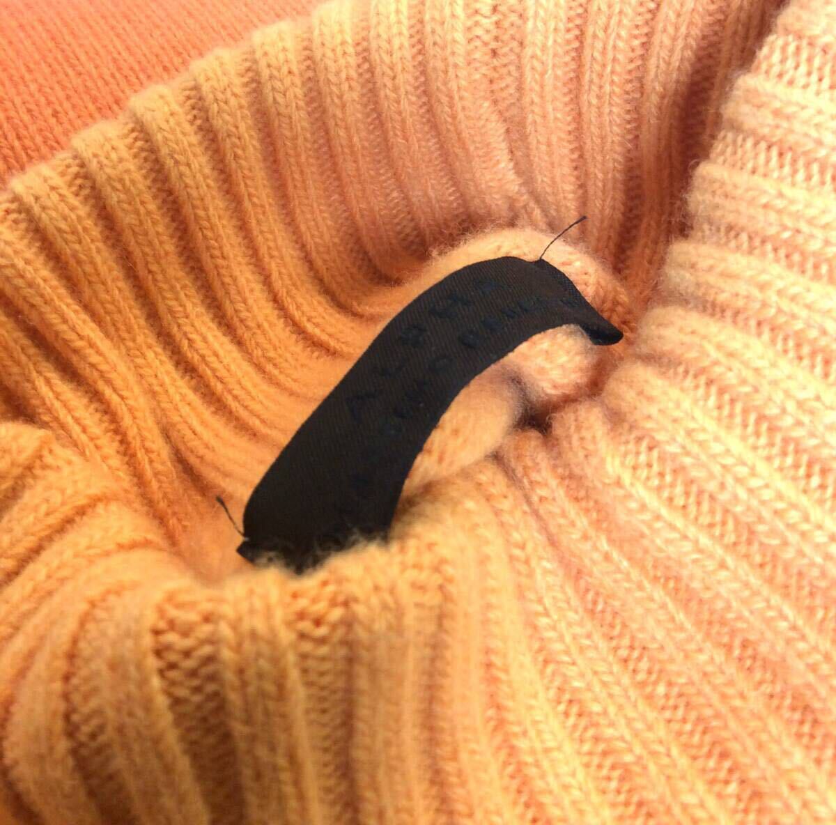 ALPHA MASSIMO REBECCHI Alpha masimo level  Kita toru neck knitted sweater gradation color orange ITALY made MENS 50 (ma)