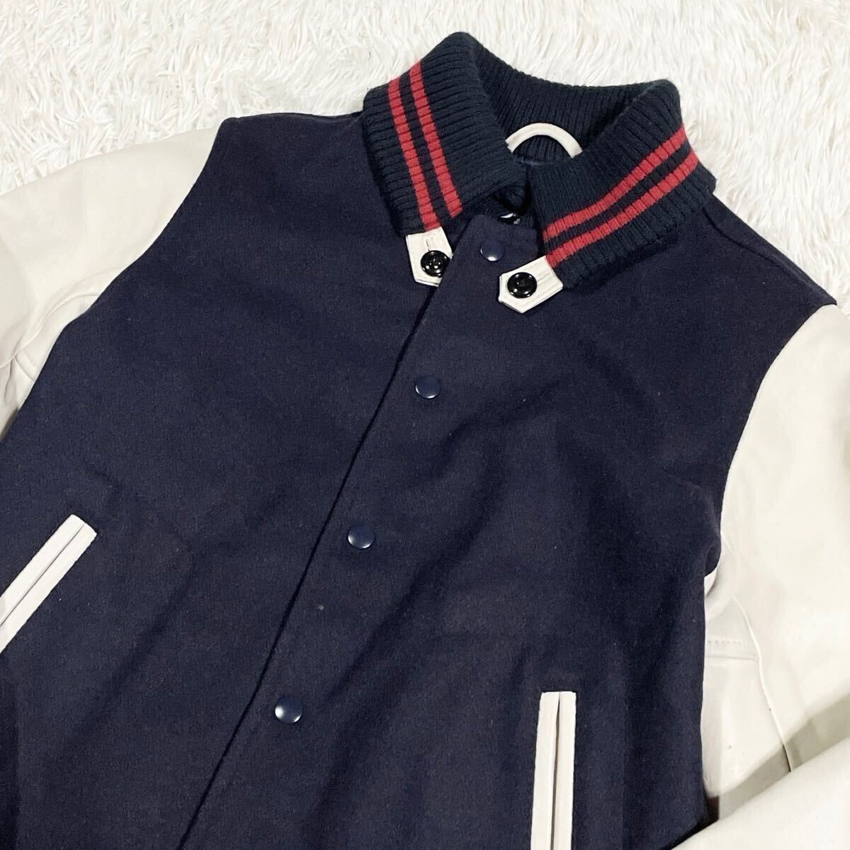 美品○ BEAMS ビームス スタジャン ブルゾン ジャケット レザー 美品○ BEAMS ビームス スタジャン ブルゾン ジャケット レザー