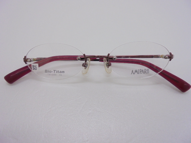 【KCM】glas-108★展示品★【AMIPARIS/アミパリ】メガネフレーム リムレス フチなし　TR-308　48□18-143　チタン　眼鏡/めがね　日本制