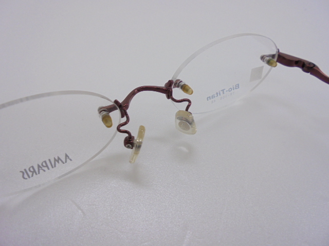 【KCM】glas-108★展示品★【AMIPARIS/アミパリ】メガネフレーム リムレス フチなし　TR-308　48□18-143　チタン　眼鏡/めがね　日本制