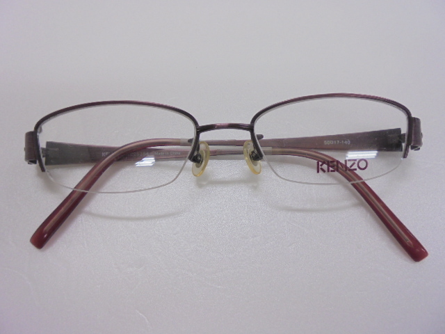 【KCM】glas-142★展示品★【KENZO/ケンゾー】メガネフレーム　ハーフリム　KE25364　50□17-140　眼鏡/めがね