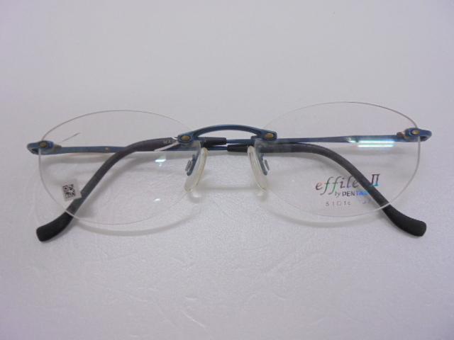 【KCM】glas-154★展示品★【effile-II by PENTAX】メガネフレーム リムレス フチなし　51□16-137　Ti-P　眼鏡/めがね　日本製_画像1