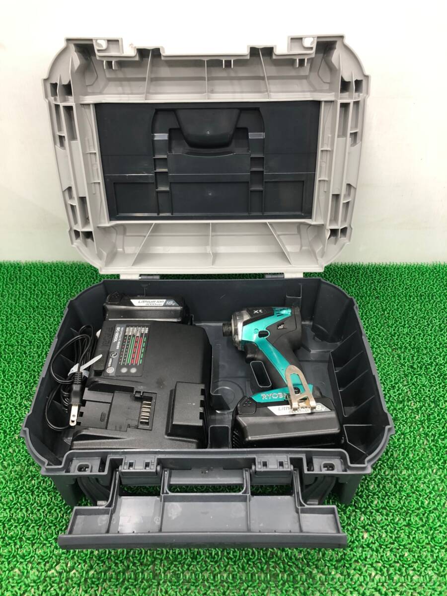 【中古品】★RYOBI リョービ インパクトドライバー BID-10XR パラオグリーンメタリック ITZWBWYIZD4U