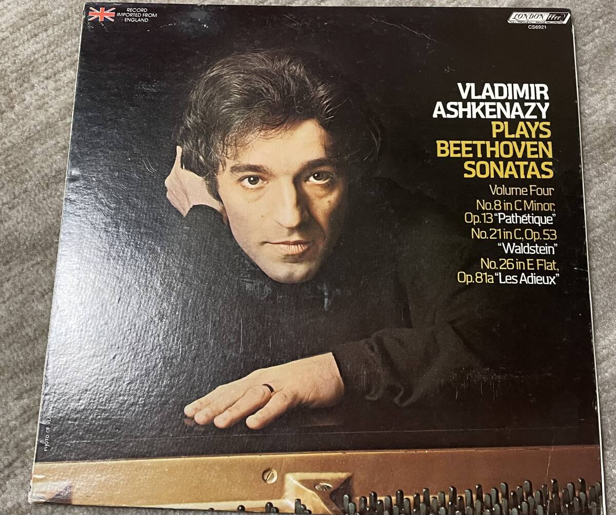 即決　アシュケナージ・Vladimir Ashkenazy・PLAYS BEETHOVEN sonatas・LONDON FFrr CS6921・LPレコード